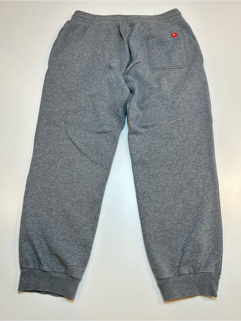 Nike Cuffed Fleece Joggers Heather Grey Neon Volt Drawstring Pants - Picture 2 of 8